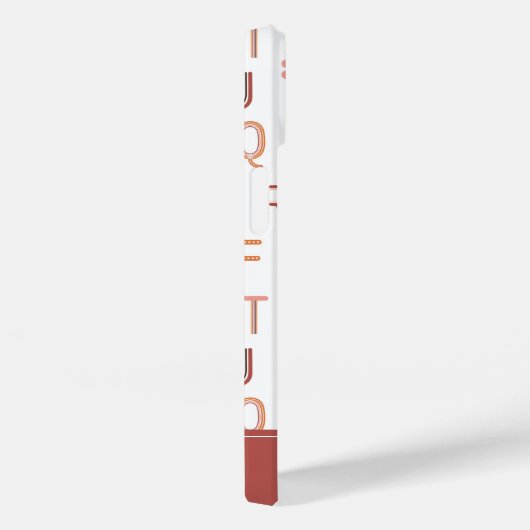 Fun Rainbow Alphabet Pattern Case-Mate iPhone Case (Achterkant / Rechts)