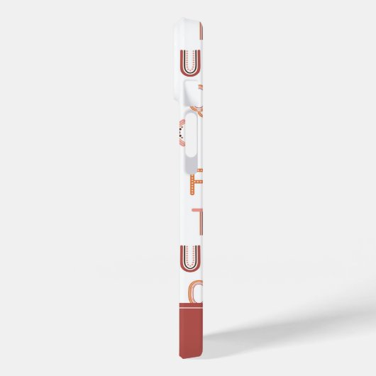 Fun Rainbow Alphabet Pattern Case-Mate iPhone Case (Achterkant / Links)