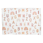 Fun Rainbow Alphabet Pattern Kussensloop (Voorkant)