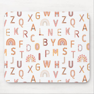 Fun Rainbow Alphabet Pattern Muismat