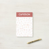 Fun Rainbow Alphabet Pattern Post-it® Notes (Op bureau)