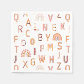 Fun Rainbow Alphabet Pattern Servet (Voorkant)