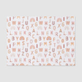 Fun Rainbow Alphabet Pattern Tissuepapier (Voorkant)