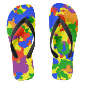 Fun Rainbow Camouflage Camouo Teenslippers (Voetbed)