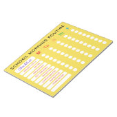 Fun Rainbow Daily Routine Checklist Custom Chores Notitieblok (Schuin)