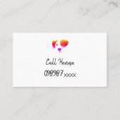 Fun Rainbow Dog Walking Dog Grooming Loyalty Kaart (Achterkant)