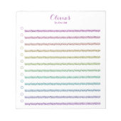 Fun Rainbow Glitter is bedoeld om persoonlijke aan Notitieblok (Voorkant)