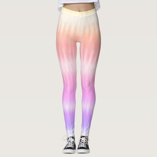 Fun Rainbow kleurige tie Dye-Leggings Leggings (Voorkant)