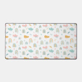 Fun Rainbow & Rain Cloud Pattern Bureaumat (Voorkant)