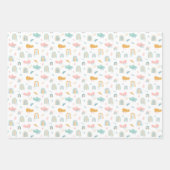 Fun Rainbow & Rain Cloud Pattern Inpakpapier Vel (Voorkant)