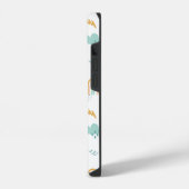 Fun Rainbow & Rain Cloud Pattern iPhone Hoesje (Linkerkant)
