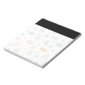 Fun Rainbow & Rain Cloud Pattern Notitieblok (Linkerzijde)