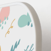 Fun Rainbow & Rain Cloud Pattern Pickleball Paddle (Links Detail)