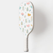 Fun Rainbow & Rain Cloud Pattern Pickleball Paddle (Links)
