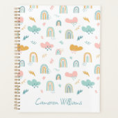 Fun Rainbow & Rain Cloud Pattern Planner (Voorkant)
