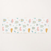 Fun Rainbow & Rain Cloud Pattern Yogamat (Voorkant (horizontaal))