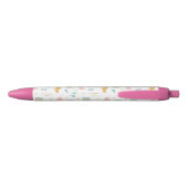Fun Rainbow & Rain Cloud Pattern Zwarte Inkt Pen (Achterkant)