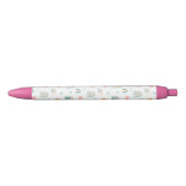 Fun Rainbow & Rain Cloud Pattern Zwarte Inkt Pen (Voorkant)
