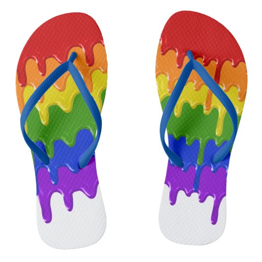 Fun Rainbow-slijpschijven Teenslippers (Voetbed)