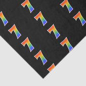 Fun Rainbow Spectrum Pattern "7" Event Number Tissuepapier (Detail)