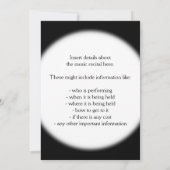 Fun Rainbow Spectrum Piano Overweging Uitnodiging (Achterkant)