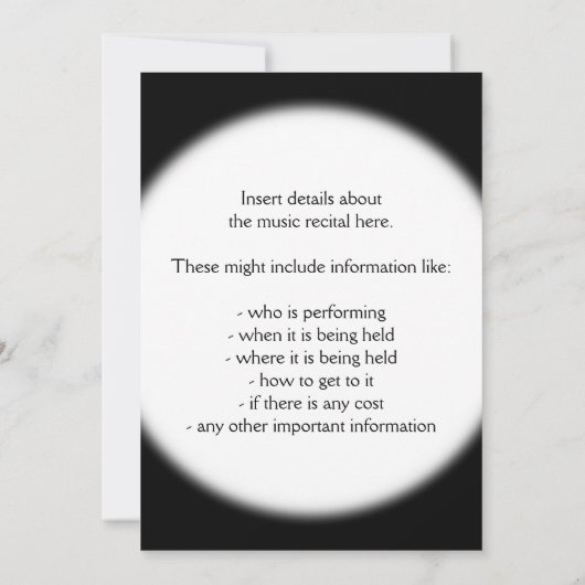 Fun Rainbow Spectrum Piano Overweging Uitnodiging (Achterkant)