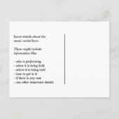 Fun Rainbow Spectrum Piano Overweging Uitnodiging (Achterkant)