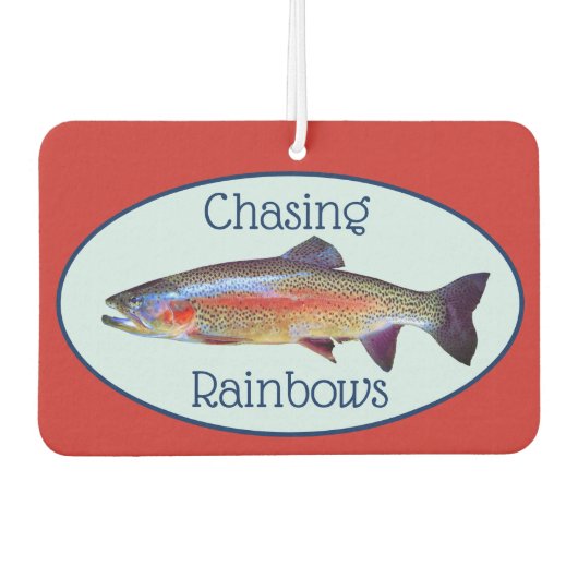 Fun Rainbow Trout "Chasing Rainbows" Luchtverfrisser (Voorkant)