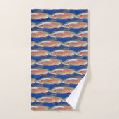 Fun Rainbow Trout Pattern Bad Handdoek (Handdoek)