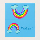 Fun Rainbow Weddenschap Hartelijk dank Kaart (Buitenkant ongevouwen)