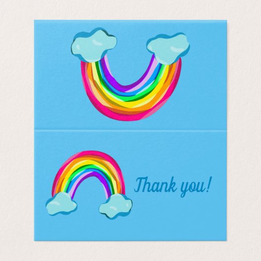 Fun Rainbow Weddenschap Hartelijk dank Kaart (Buitenkant ongevouwen)