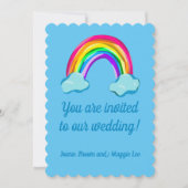 Fun Rainbow Wedding Kaart (Voorkant)