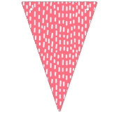 Fun Raspberry Pink Abstract Pattern Kids Verjaarda Vlaggetjes (Tweede vlag)