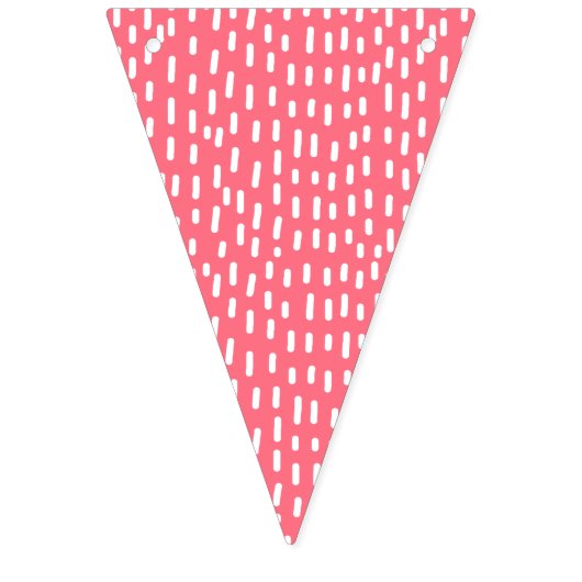 Fun Raspberry Pink Abstract Pattern Kids Verjaarda Vlaggetjes (Tweede vlag)