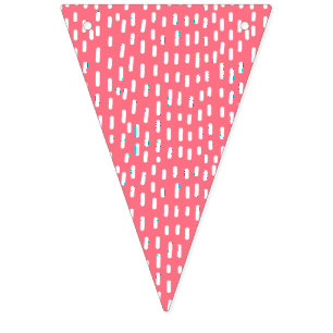 Fun Raspberry Roze Abstract Patroonkinderen van af Vlaggetjes