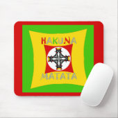 Fun Rasta Color Red Golden Green Muismat (Met muis)