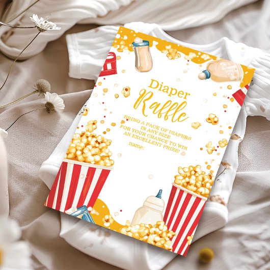 Fun Ready to Pop Baby shower Informatiekaartje