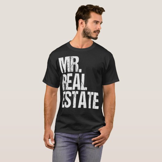 Fun Real Estate Agent Broker Investor Residential T-shirt (Voorkant volledig)