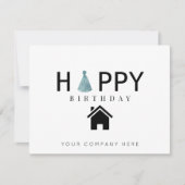 Fun Real Estate Happy Birthday Kaart (Voorkant)