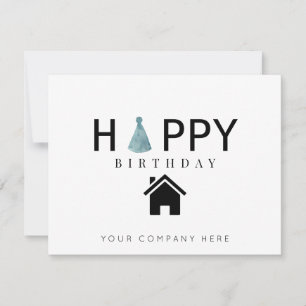 Fun Real Estate Happy Birthday Kaart
