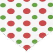 Fun red and green kerstpoka Dots Tafelkleed (Gekanteld)