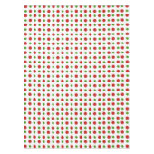 Fun red and green kerstpoka Dots Tafelkleed (Voorkant)