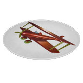 Fun Red Bi-plane Aviation Aerospace Flight Snijplank (Hoek)
