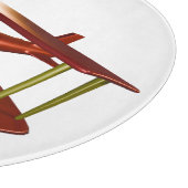 Fun Red Bi-plane Aviation Aerospace Flight Snijplank (Hoek)