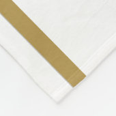 Fun Red Blue Bottom Edge Racing Stripes op Wit Fleece Deken (Hoek)