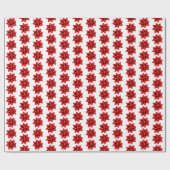Fun Red Bows Pattern op White Background Cadeaupapier (Vlak)