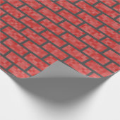 Fun, Red Classic 8-bits computerspelstijlbricks Cadeaupapier (Hoek)