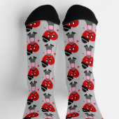 Fun Red Heart Mannen Valentijnse Crew Socks Sokken (Top)
