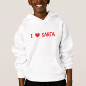 Fun Red kerst I Love Santa Heart Boy (Voorkant)