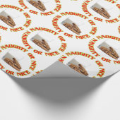 Fun Red Naughty of Nice Milk and Cookies Gift Wrap Cadeaupapier (Hoek)